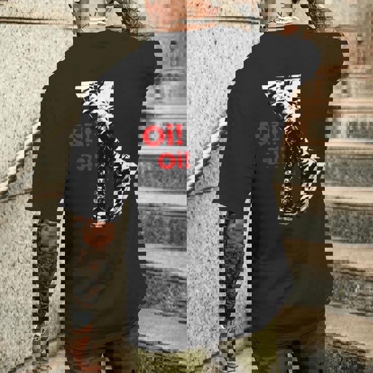 Oi Oi Oikinhead、Ska、ストリートパンク、ハードコアパンク メンズTシャツ バックプリント 彼への贈り物