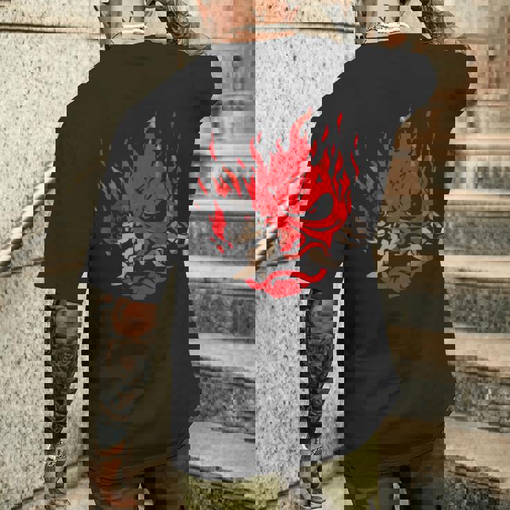 Onicyborg Cyberpunk メンズTシャツ バックプリント 彼への贈り物