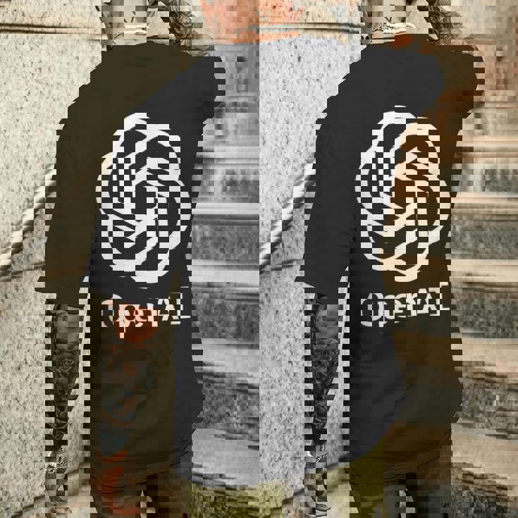 Openai 人工知能研究開発 メンズTシャツ バックプリント 彼への贈り物