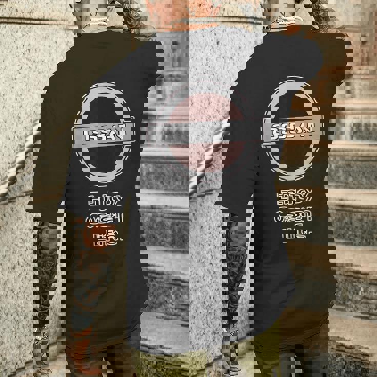 Ossan おっさん（車好き ロゴ エンブレム パロディ）【変なtシャツ屋さん】文字 メッセージ 面白い デザイン メンズTシャツ バックプリント 彼への贈り物