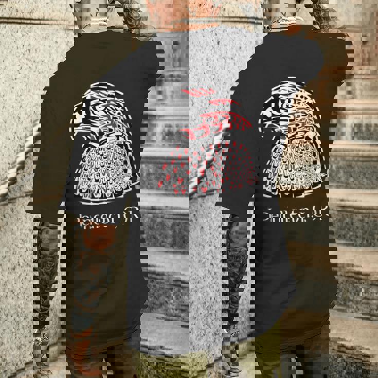 Pacific Nw ネイティブアメリカン インディアン イーグル ペンドルトン Or メンズTシャツ バックプリント 彼への贈り物