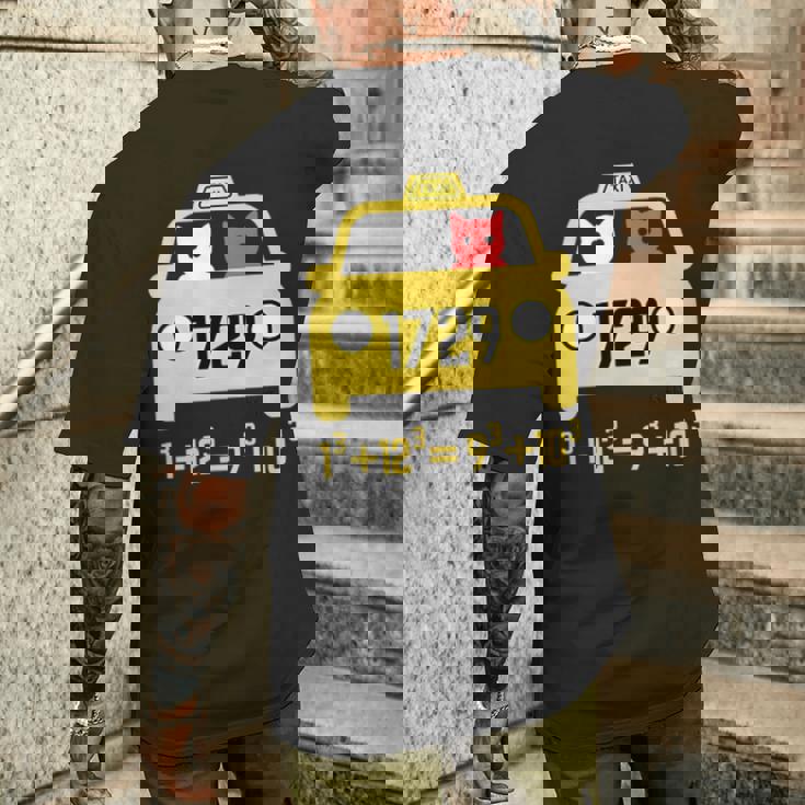 Penredpen タクシーキャット、ラマヌジャンタクシータクシー番号 1729 メンズTシャツ バックプリント 彼への贈り物