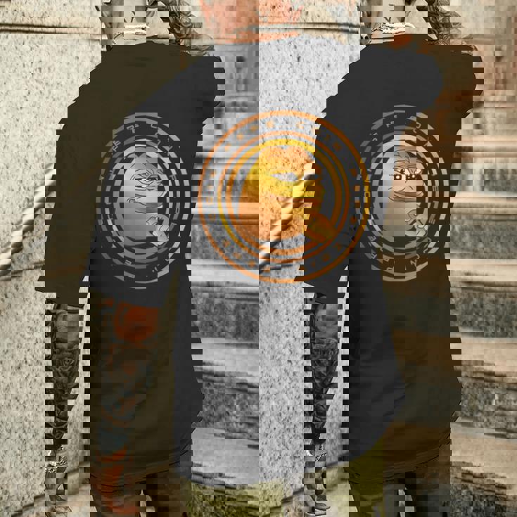 Pepe コイン 暗号通貨 Pepe デジタルミーム トレーダー トークン メンズTシャツ バックプリント 彼への贈り物