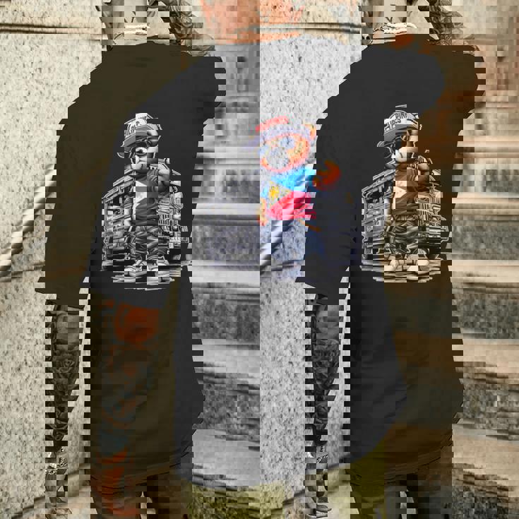 Philippines フィリピン ジプニー テディベア フィリピンの国旗 メンズTシャツ バックプリント 彼への贈り物