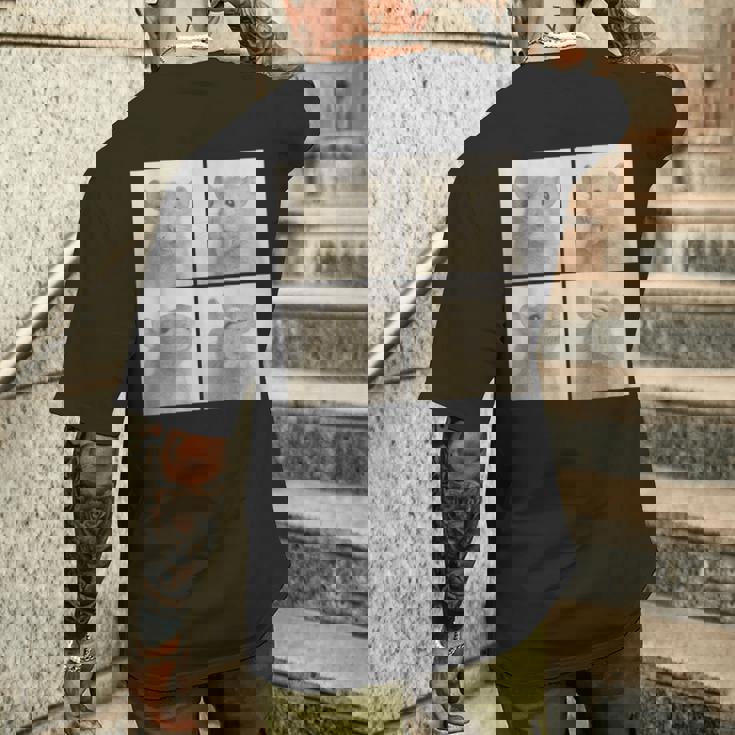 Photobooth おもしろ動物ネズミヴィンテージ自撮り写真撮影 メンズTシャツ バックプリント 彼への贈り物