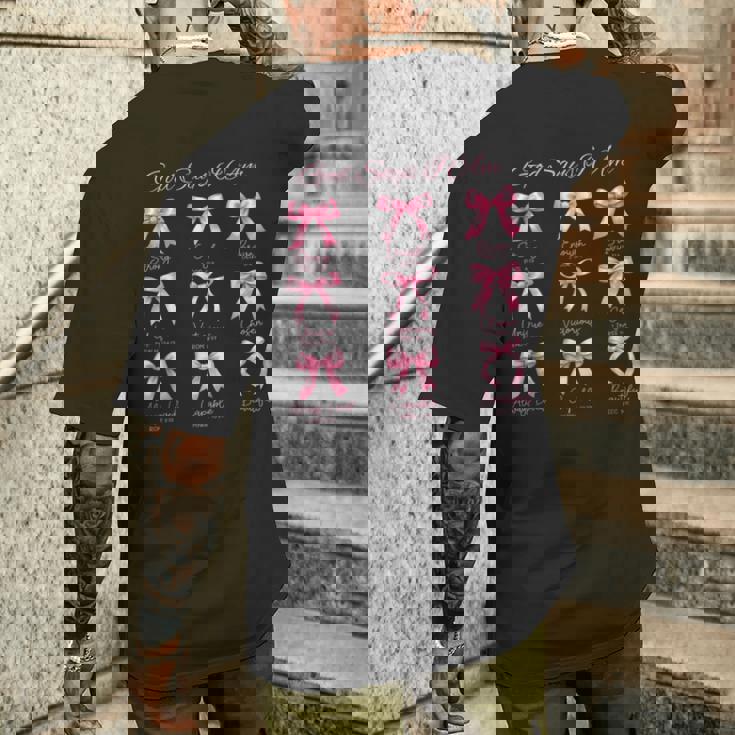 Pink Godays I Am Bibleerse コケットリボン メンズTシャツ バックプリント 彼への贈り物