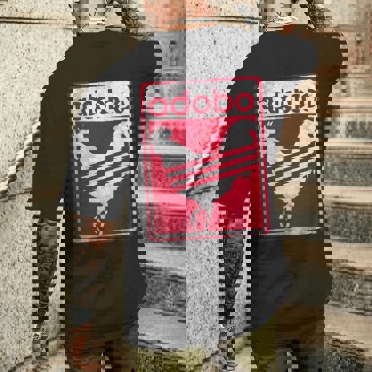 Pinoy シャツ ダメージ加工 チキン Adobo フィリピンシャツ メンズTシャツ バックプリント 彼への贈り物