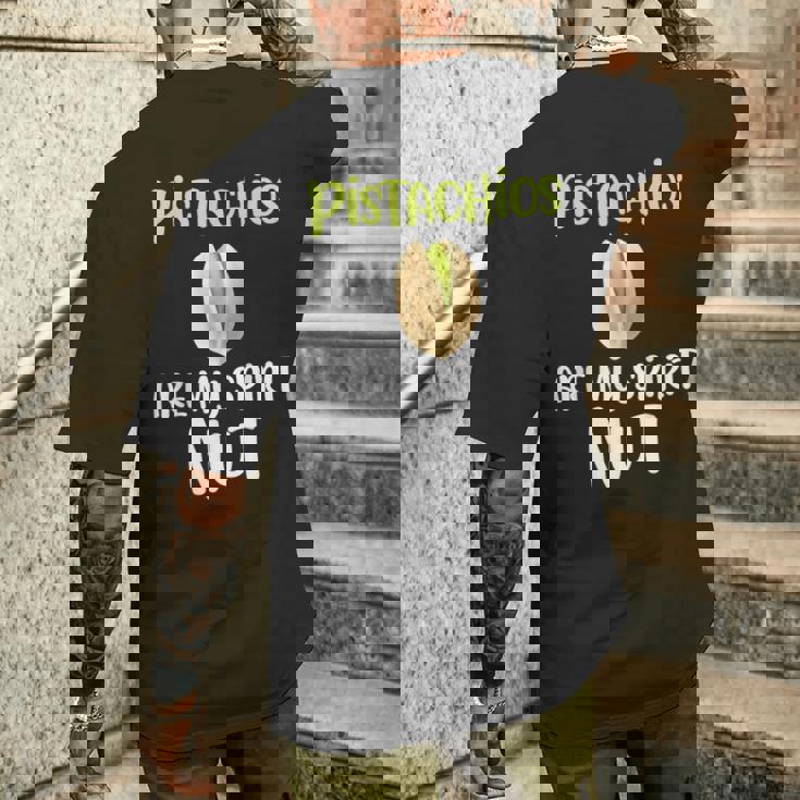 Pistachios Are Mypirit ナッツアイスクリームトッピングチョコレート メンズTシャツ バックプリント 彼への贈り物