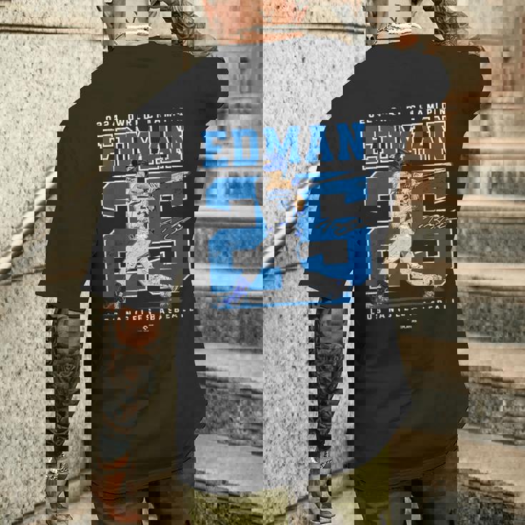 Player Number 2024 World Champion Tommy Edman Mlbpa メンズTシャツ バックプリント 彼への贈り物