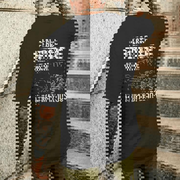 Please Be Patient With Me I'm From The 1900S 馬 メンズTシャツ バックプリント 彼への贈り物