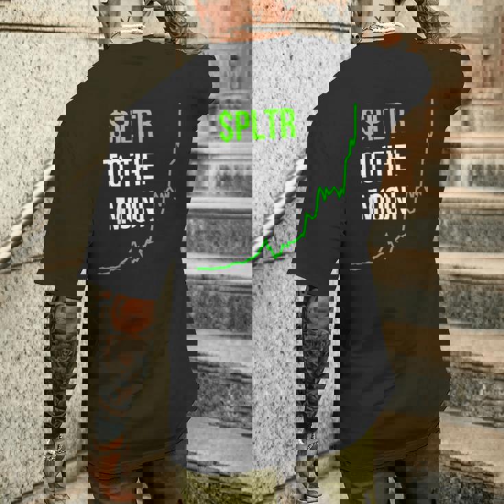 Pltr トゥザムーンストックティッカー Wsb 面白いミーム メンズTシャツ バックプリント 彼への贈り物