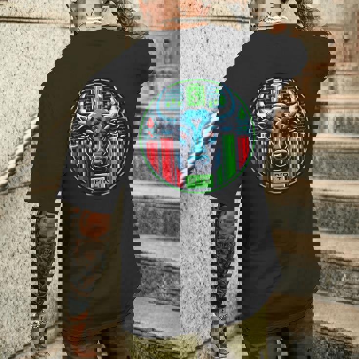 Pltr株式市場ティッカー メンズTシャツ バックプリント 彼への贈り物