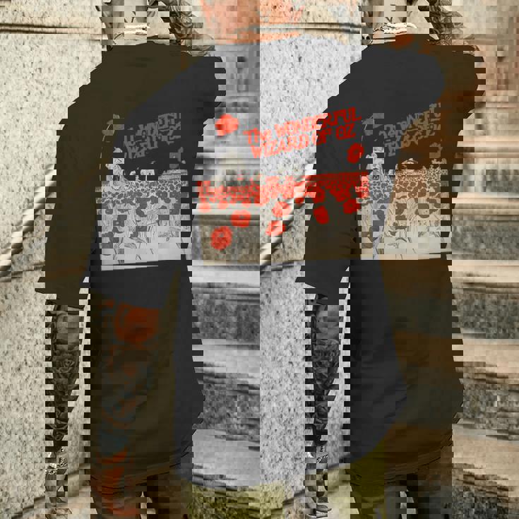 Poppy Field Tin Man ライオン かかし トト ドロシー オズの魔法使い メンズTシャツ バックプリント 彼への贈り物