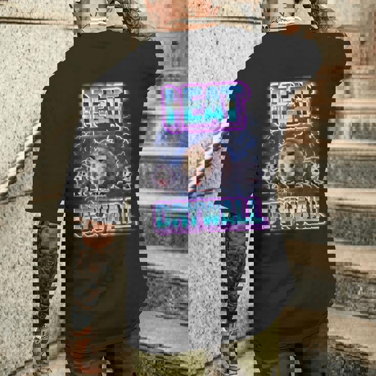 Possum I Eat Drywall メンズTシャツ バックプリント 彼への贈り物