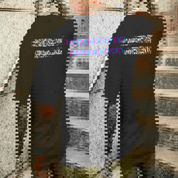 Powered By Americana Music Festival Outfit メンズTシャツ バックプリント 彼への贈り物