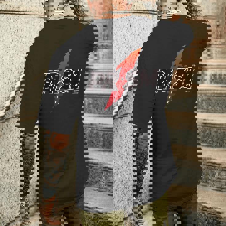 Prism1 ロゴ メンズTシャツ バックプリント 彼への贈り物