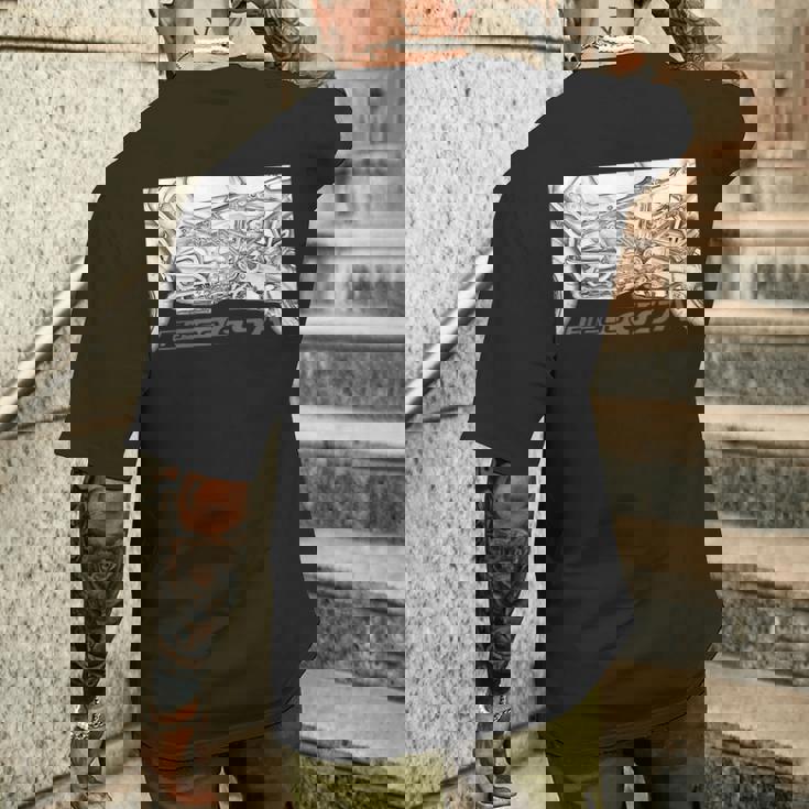 R 1200 Gsa ヴィンテージバイク アドベンチャー オートバイ メンズTシャツ バックプリント 彼への贈り物