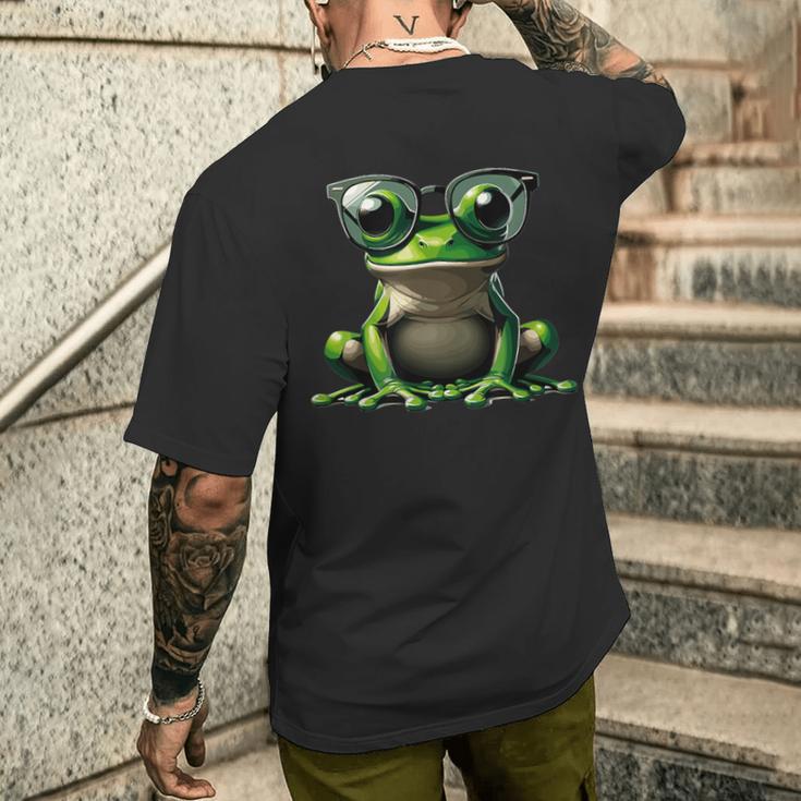Ranaerde Con Gafas Deol Divertido Reptil Herpetología Amor Camiseta Hombre Estampado Espalda Regalos para él