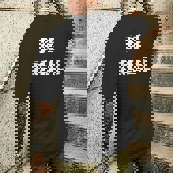 Be Real Mike メンズTシャツ バックプリント 彼への贈り物