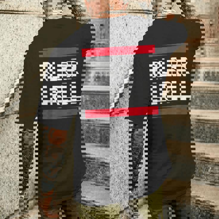 Rlrr Lrll シングルパラディドルドラム ルーディメント メンズTシャツ バックプリント 彼への贈り物