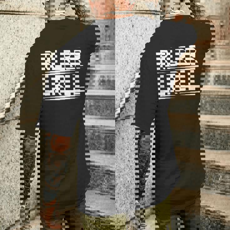 Rlrr Lrll ドラマー パラディドル ミュージシャン Rlrlrll メンズTシャツ バックプリント 彼への贈り物