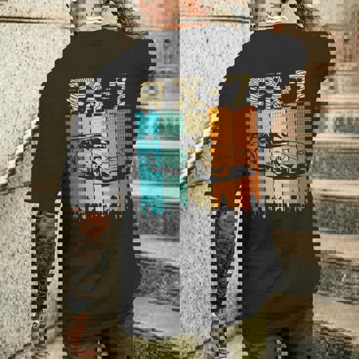 Rx-7 Jdm Japan モータースポーツ エフィニ日本スポーツカー ヴィンテージ メンズTシャツ バックプリント 彼への贈り物