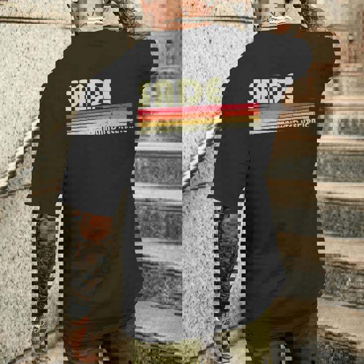 Sade 名前入り レトロヴィンテージ 80年代 90年代 誕生日 メンズTシャツ バックプリント 彼への贈り物