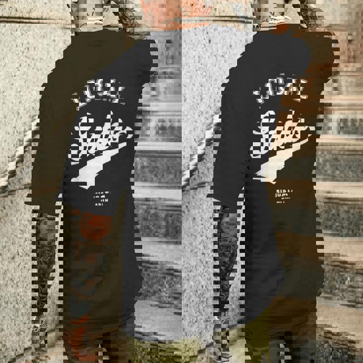 Sado Local 佐渡市ローカル 故郷 メンズTシャツ バックプリント 彼への贈り物