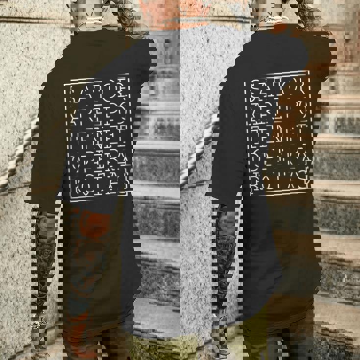 Satorquare アレポ テネット オペラ ロタス メンズTシャツ バックプリント 彼への贈り物