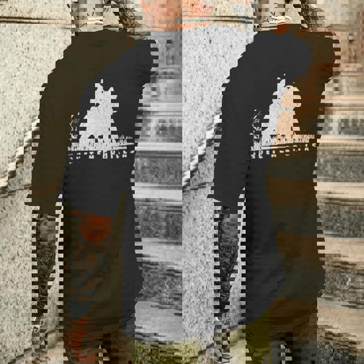 Save The Gorillas ママ&ベイビーゴリラ メンズTシャツ バックプリント 彼への贈り物