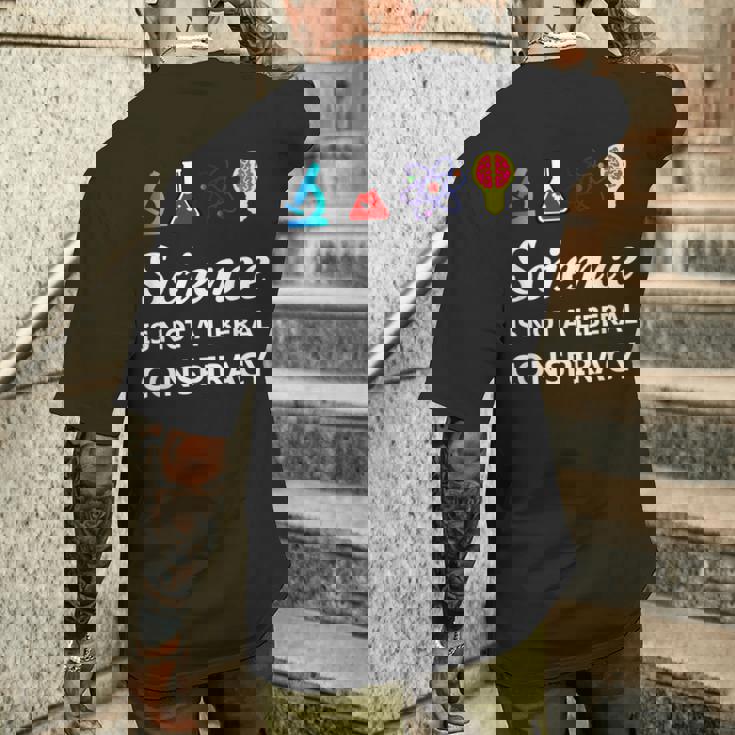 Science Is Not A Liberal Conspiracy リベラルシャツ メンズTシャツ バックプリント 彼への贈り物