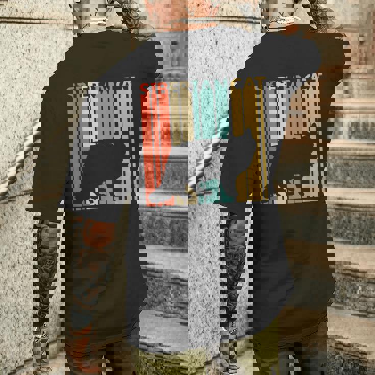 Siberian Cat サイベリアン メンズTシャツ バックプリント 彼への贈り物