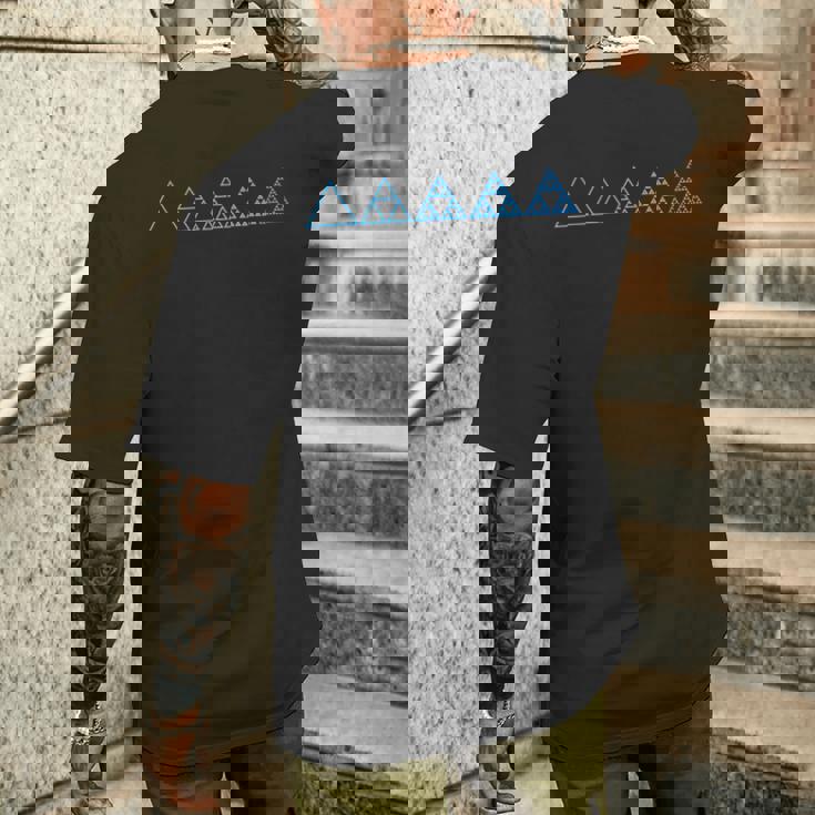 Sierpinski 三角形 フラクタル 幾何学 数学 マトリックス メンズTシャツ バックプリント 彼への贈り物