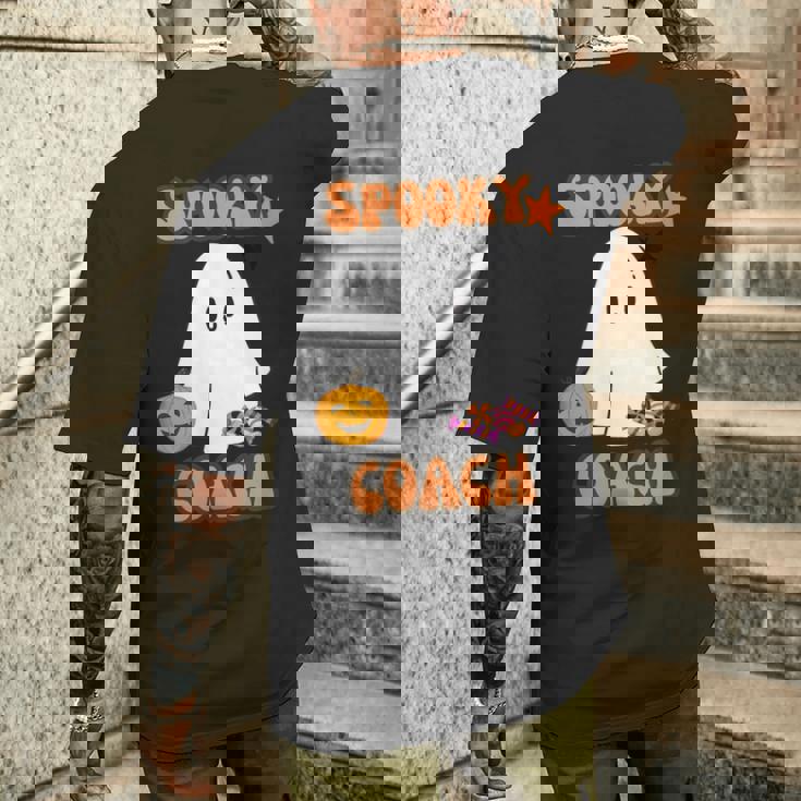 Spooky Ghost Dogs ハロウィンtシャツ コーチに最適 メンズTシャツ バックプリント 彼への贈り物