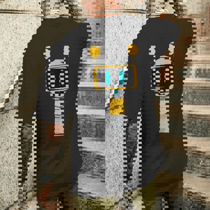 Sprunkiのmr Fun Bot メンズTシャツ バックプリント 彼への贈り物