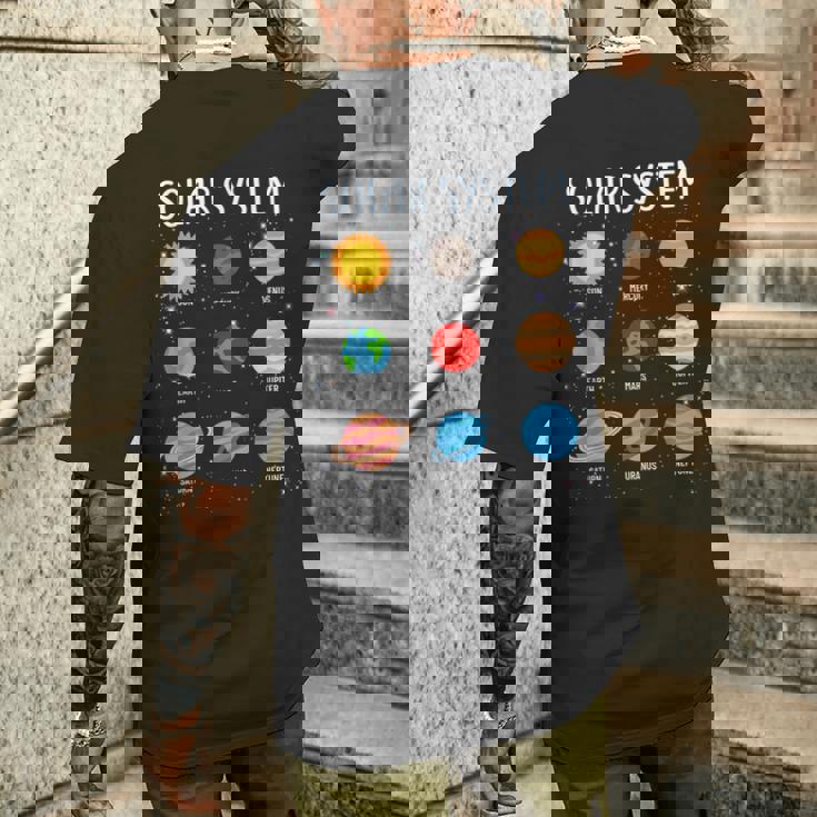 Stem キッズ ボーイズ ガールズ 幼児 太陽系 宇宙惑星 メンズTシャツ バックプリント 彼への贈り物