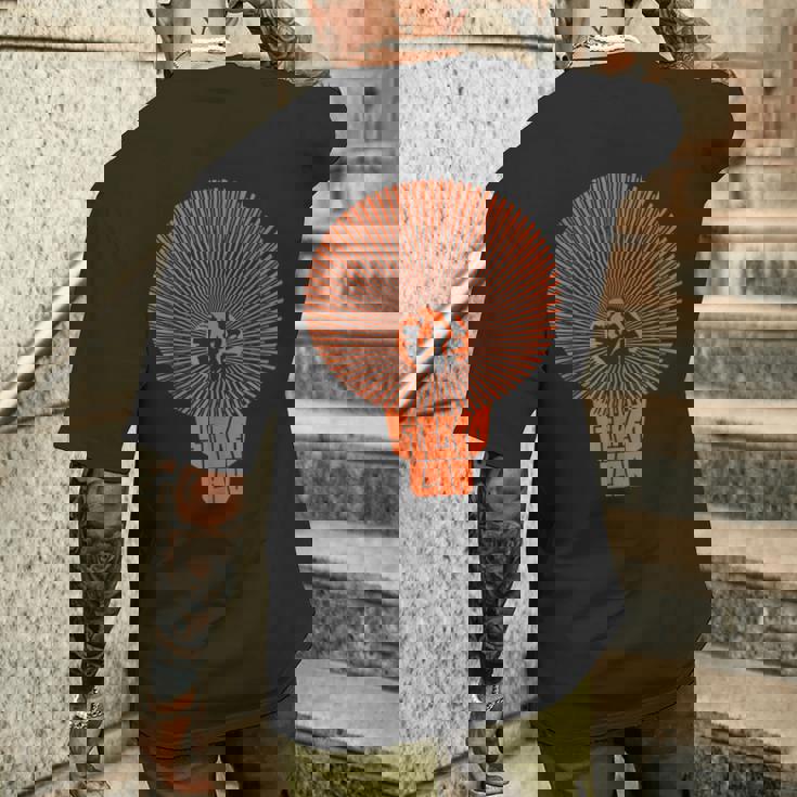 Stereolabs オレンジサン メンズTシャツ バックプリント 彼への贈り物