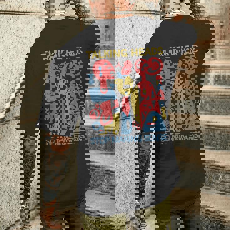 Stop Makingensee おしゃべりヘッド レトロ 面白いデザイン メンズTシャツ バックプリント 彼への贈り物