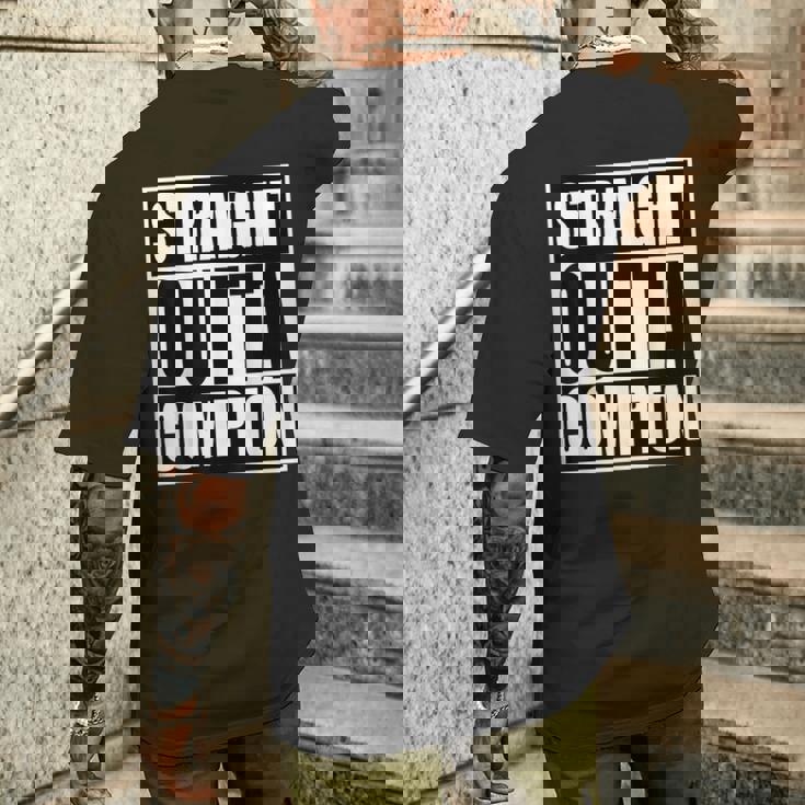 Straight Out Of Compton ファニーグラフィック メンズTシャツ バックプリント 彼への贈り物