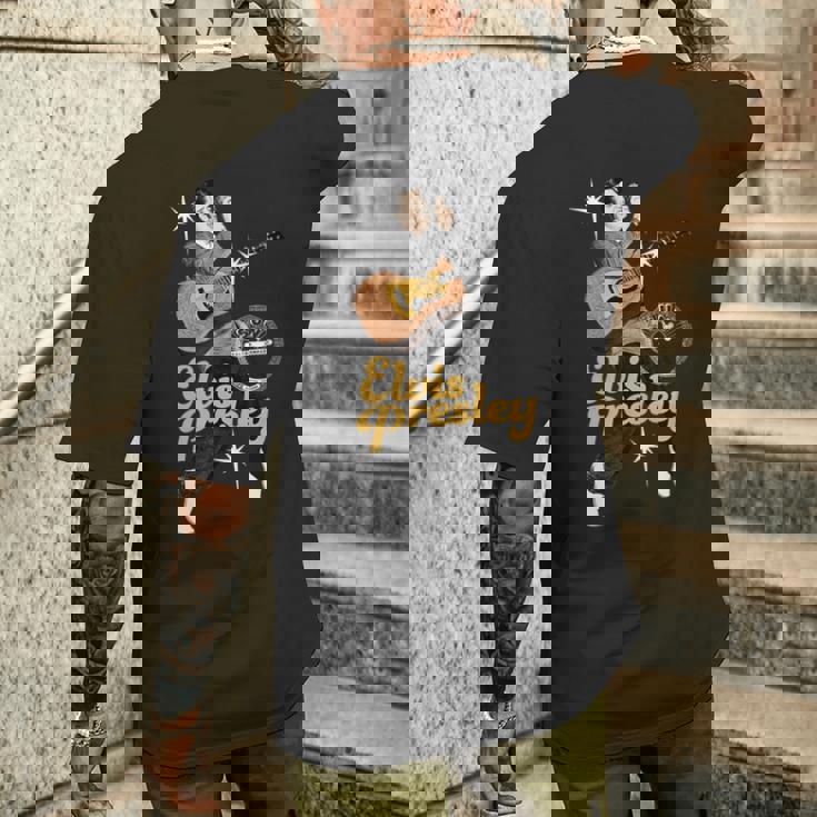 Sun Records X エルビス・プレスリー ダンシングウィズ・スターズ メンズTシャツ バックプリント 彼への贈り物