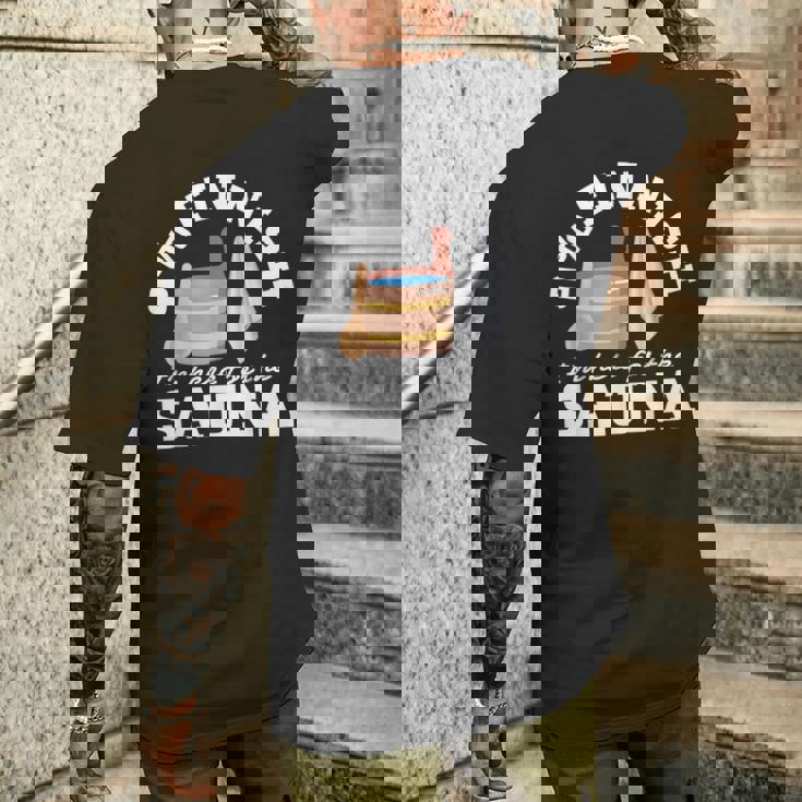 Suomi サウナ 0 フィンランド語 I'm Here For Theauna メンズTシャツ バックプリント 彼への贈り物