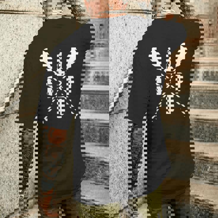 Sup スタンドアップパドルボードティー サーフボード サーフィン メンズTシャツ バックプリント 彼への贈り物