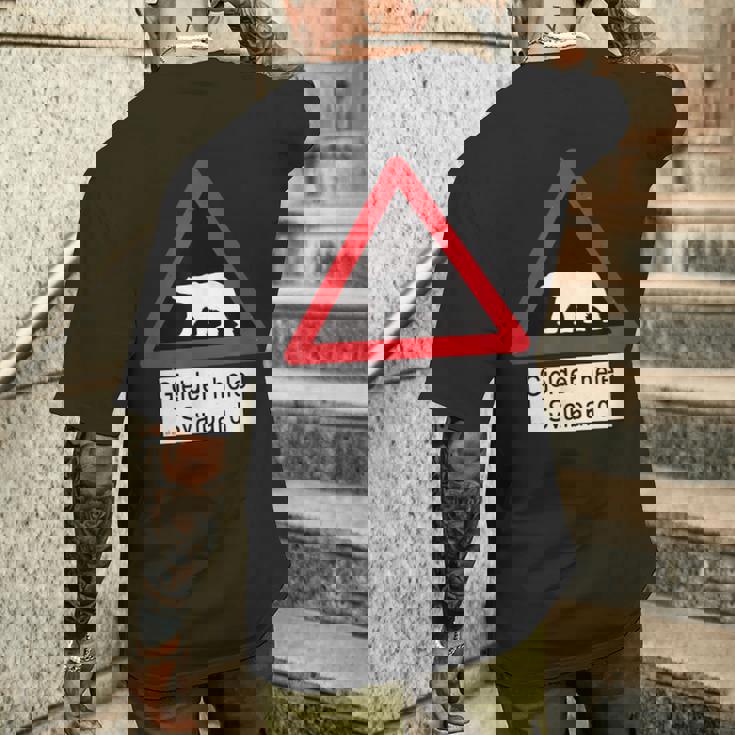 Svalbard Polar Bearign メンズTシャツ バックプリント 彼への贈り物