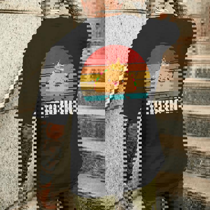 Taco King For Tacos Lover メキシカンタコス ファニー タコス サンセット メンズTシャツ バックプリント 彼への贈り物