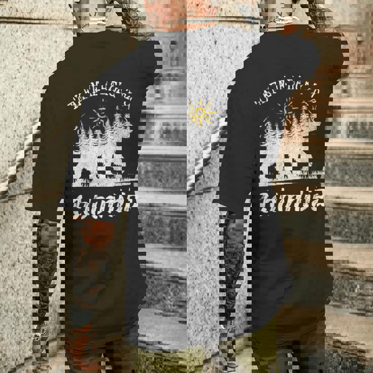 Take Me Back To Colombia ビンテージ コロンビア バケーション メンズTシャツ バックプリント 彼への贈り物