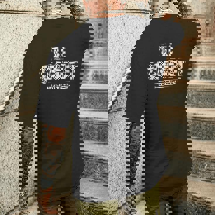 Team Cosby Lifetime Member Family 苗字 メンズTシャツ バックプリント 彼への贈り物