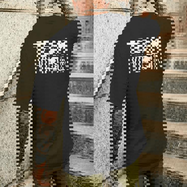 Team Hydrogenymbol H 燃料セル ハイブリッドカー クリーンエネルギー メンズTシャツ バックプリント 彼への贈り物