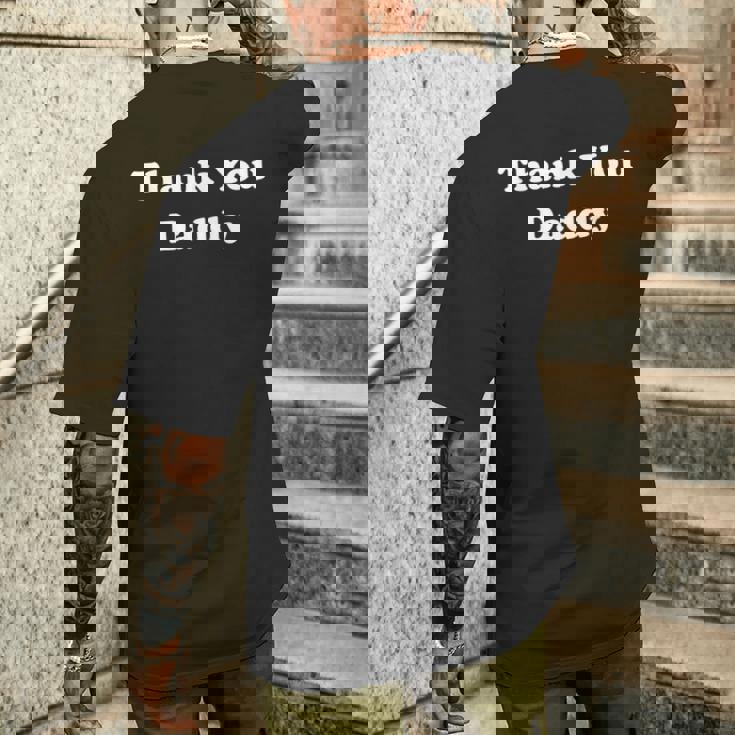 Thank You Daddy Naughty アダルトユーモア メンズTシャツ バックプリント 彼への贈り物