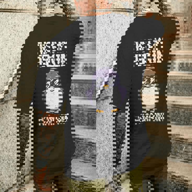 This Is My Penguin パジャマ シャツ キッズ ボーイズ ペンギン好き メンズTシャツ バックプリント 彼への贈り物