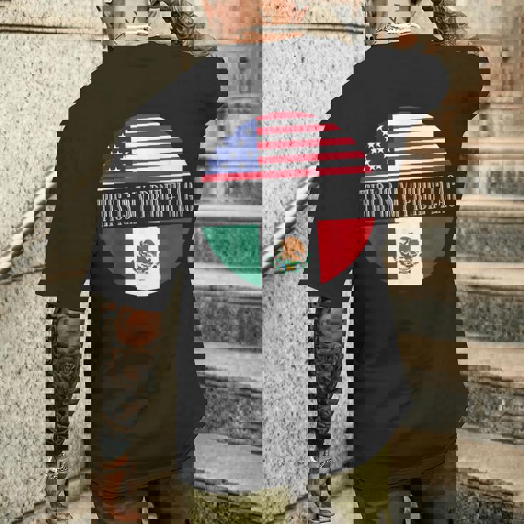 This Is My Pride フラッグ メキシカン アメリカン チカーノ チカーナ メンズ メンズTシャツ バックプリント 彼への贈り物